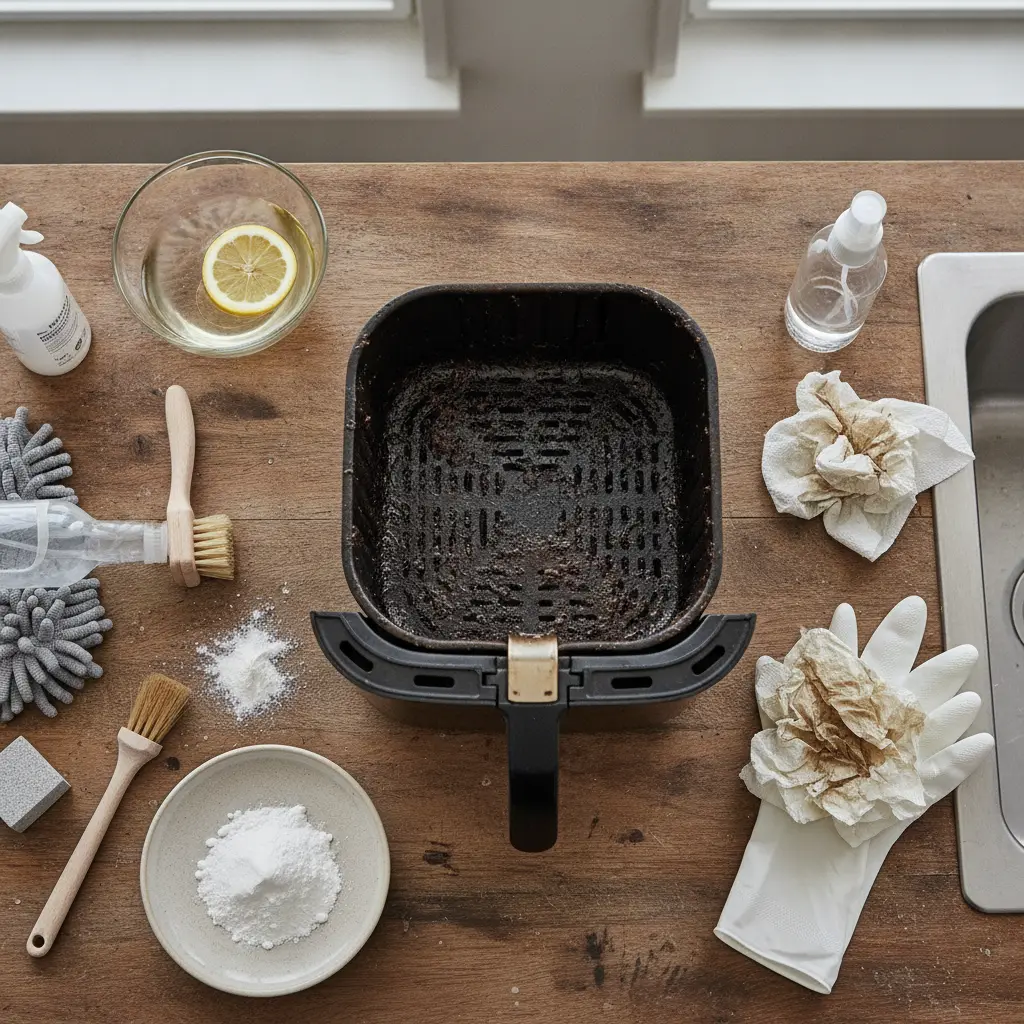 Clean Air Fryer Basket: The 3-Step Method to Remove Burnt Grease — result