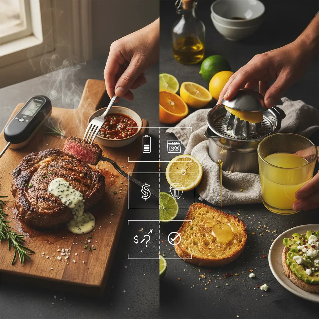 Digital Instant-Read Meat Thermometer vs Citrus Juicer: 2 Tools — result