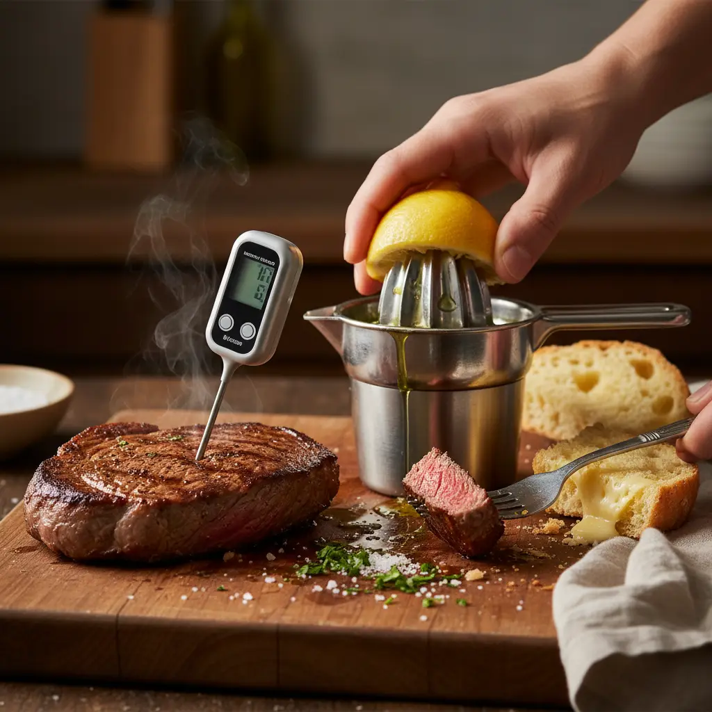Digital Instant-Read Meat Thermometer vs Citrus Juicer: 2 Tools — detail