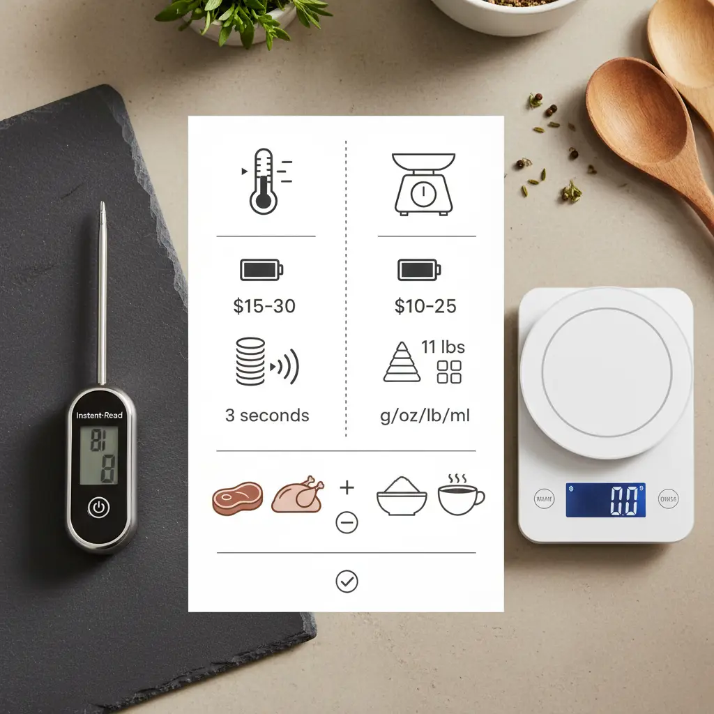 Digital Instant-Read Meat Thermometer vs Digital Kitchen Scale: 2 Must-Haves — result