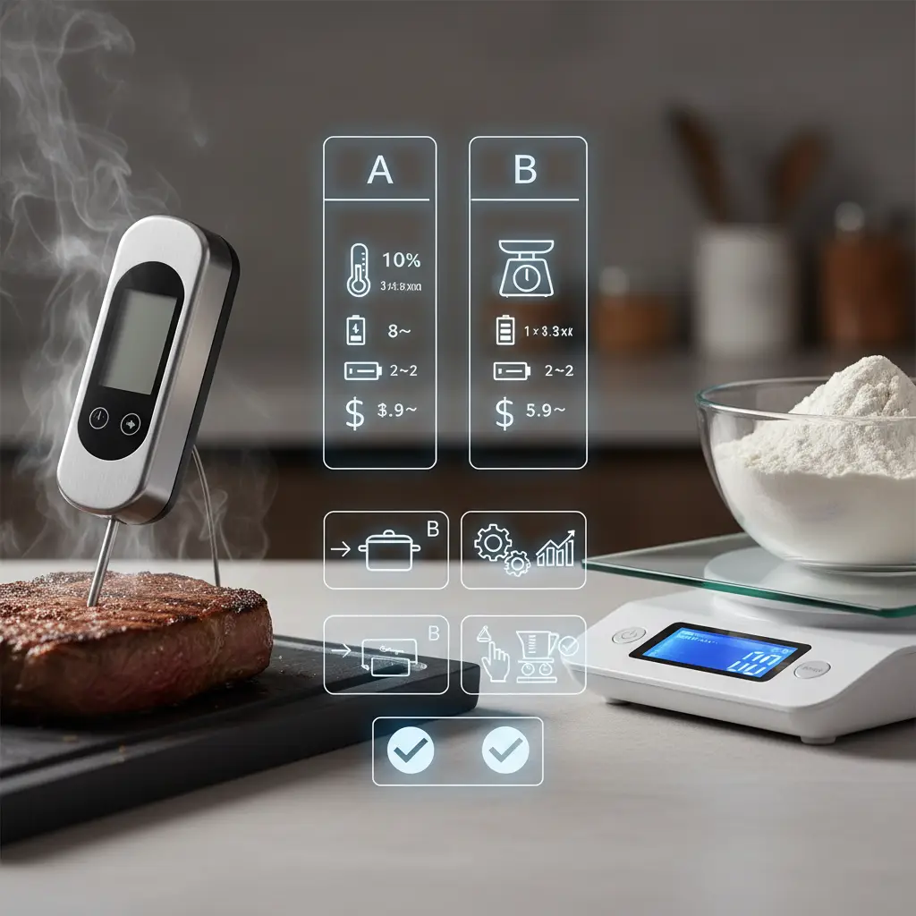 Digital Instant-Read Meat Thermometer vs Digital Kitchen Scale: 2 Must-Haves — detail