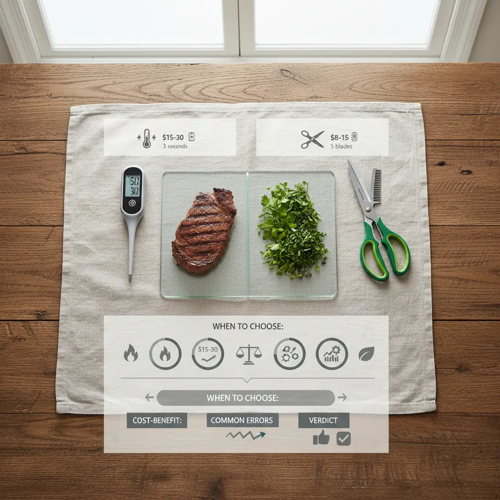 Digital Instant-Read Meat Thermometer vs Herb Scissors: 2 Tools Compared — result