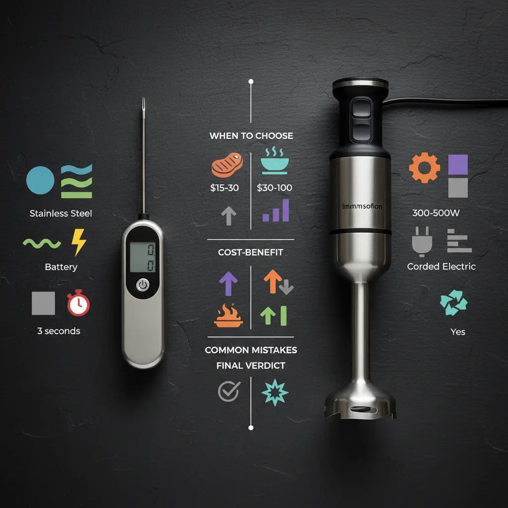 Digital Instant-Read Meat Thermometer vs Immersion Hand Blender: 2 Tools — result