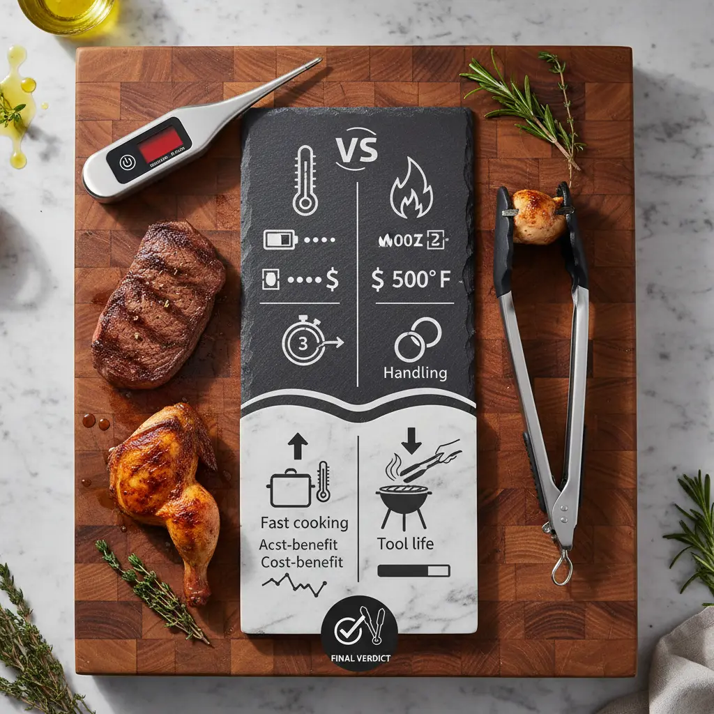 Digital Instant-Read Meat Thermometer vs Kitchen Tongs: 2 Essentials — result