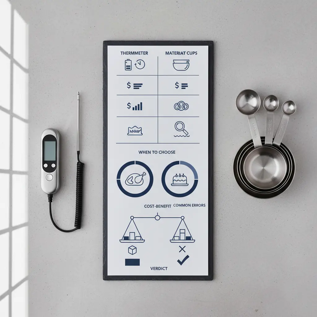 Digital Instant-Read Meat Thermometer vs Measuring Cups and Spoons — result