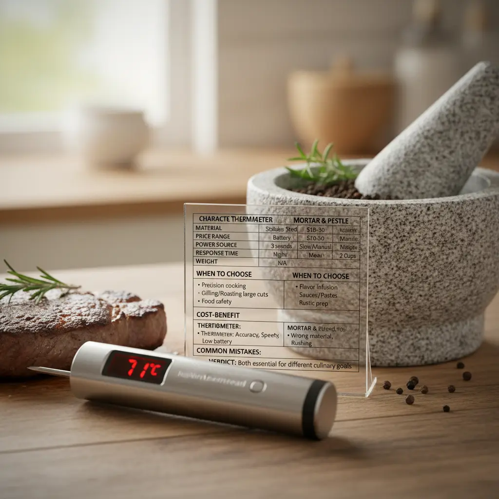 Digital Instant-Read Meat Thermometer vs Mortar and Pestle: The 2 Must-Haves — detail