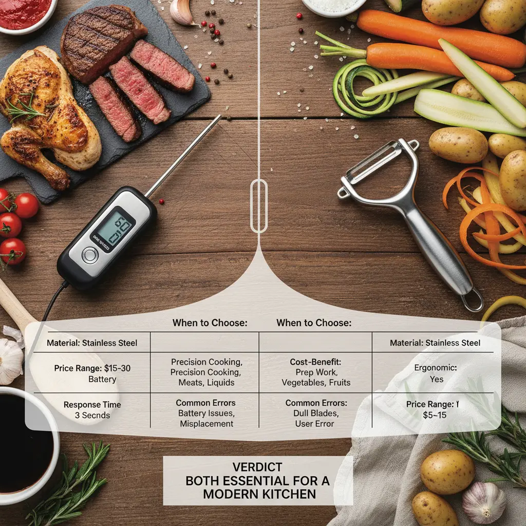 Digital Instant-Read Meat Thermometer vs Vegetable Peeler: 2 Must-Haves — result