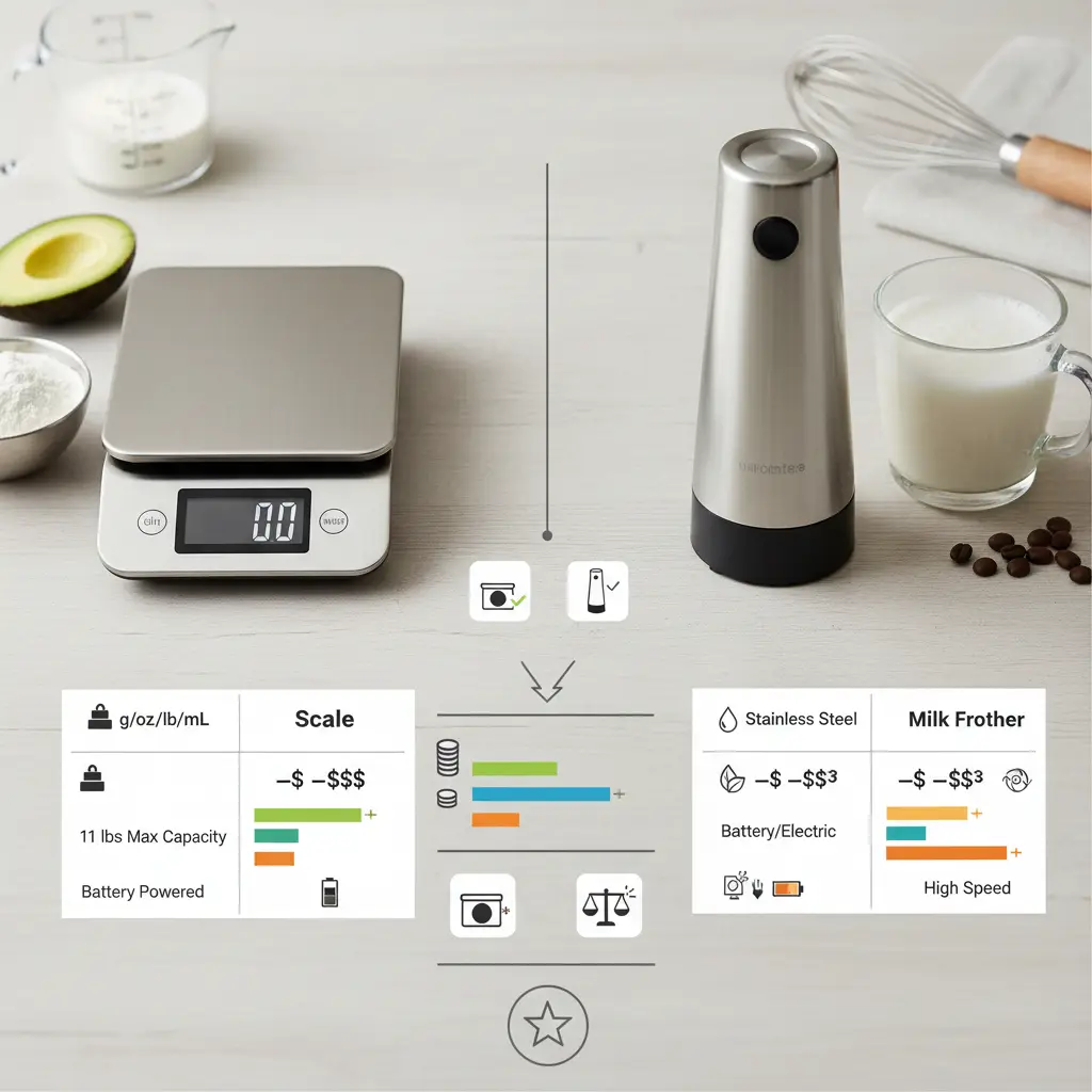 Digital Kitchen Scale vs Electric Milk Frother: 2 Tools Compared — result