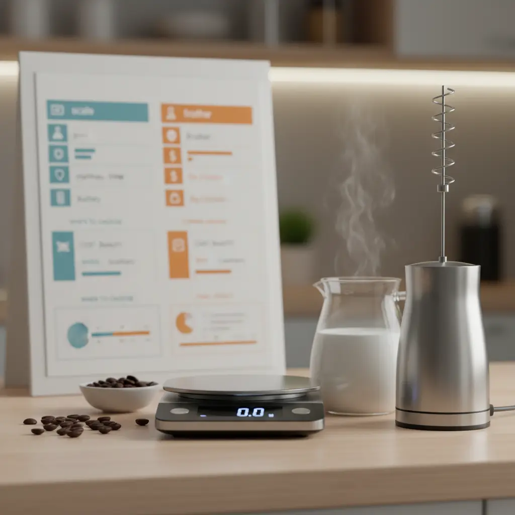 Digital Kitchen Scale vs Electric Milk Frother: 2 Tools Compared — detail