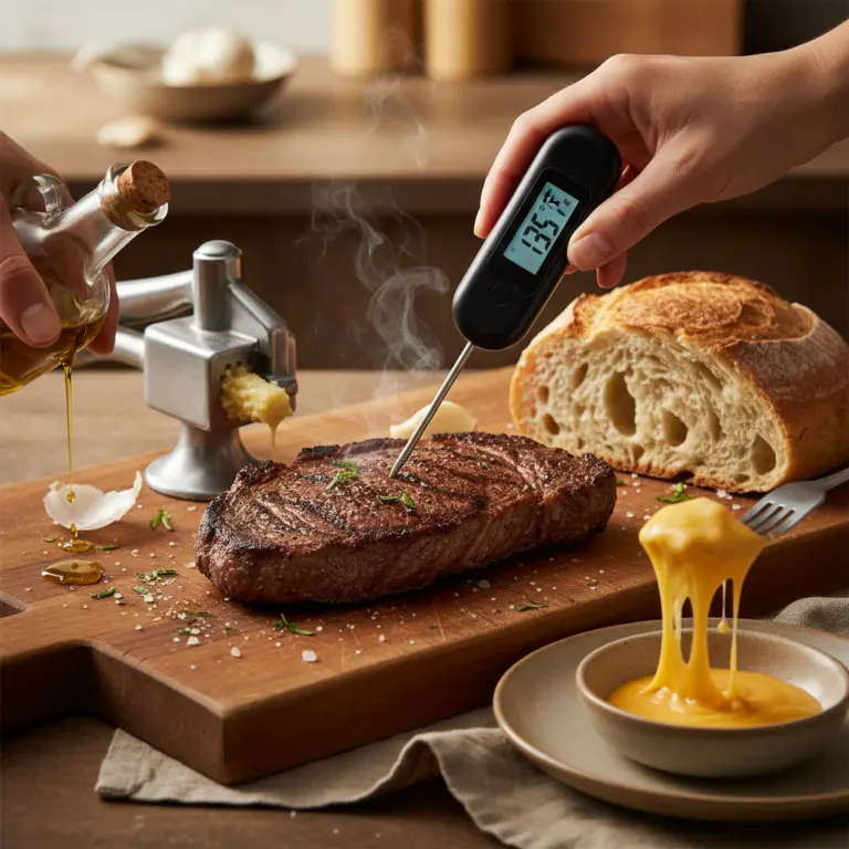 Digital Instant-Read Meat Thermometer vs Garlic Press: 2 Must-Haves