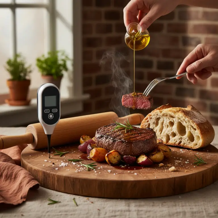 Digital Instant-Read Meat Thermometer vs Rolling Pin: 2 Tools You Need