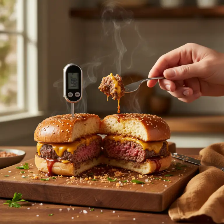Use a Thermometer for Air Fryer Burgers: 100% Juicy Results