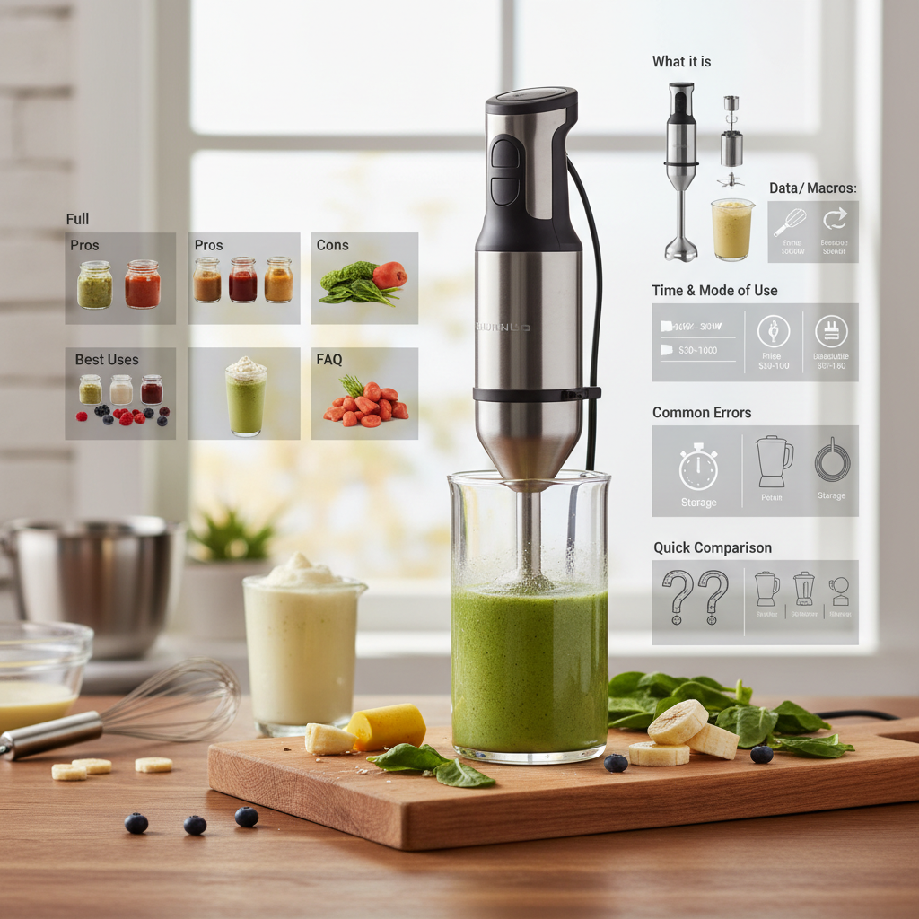 Immersion Hand Blender: 5 Reasons to Upgrade Your Kitchen — detail