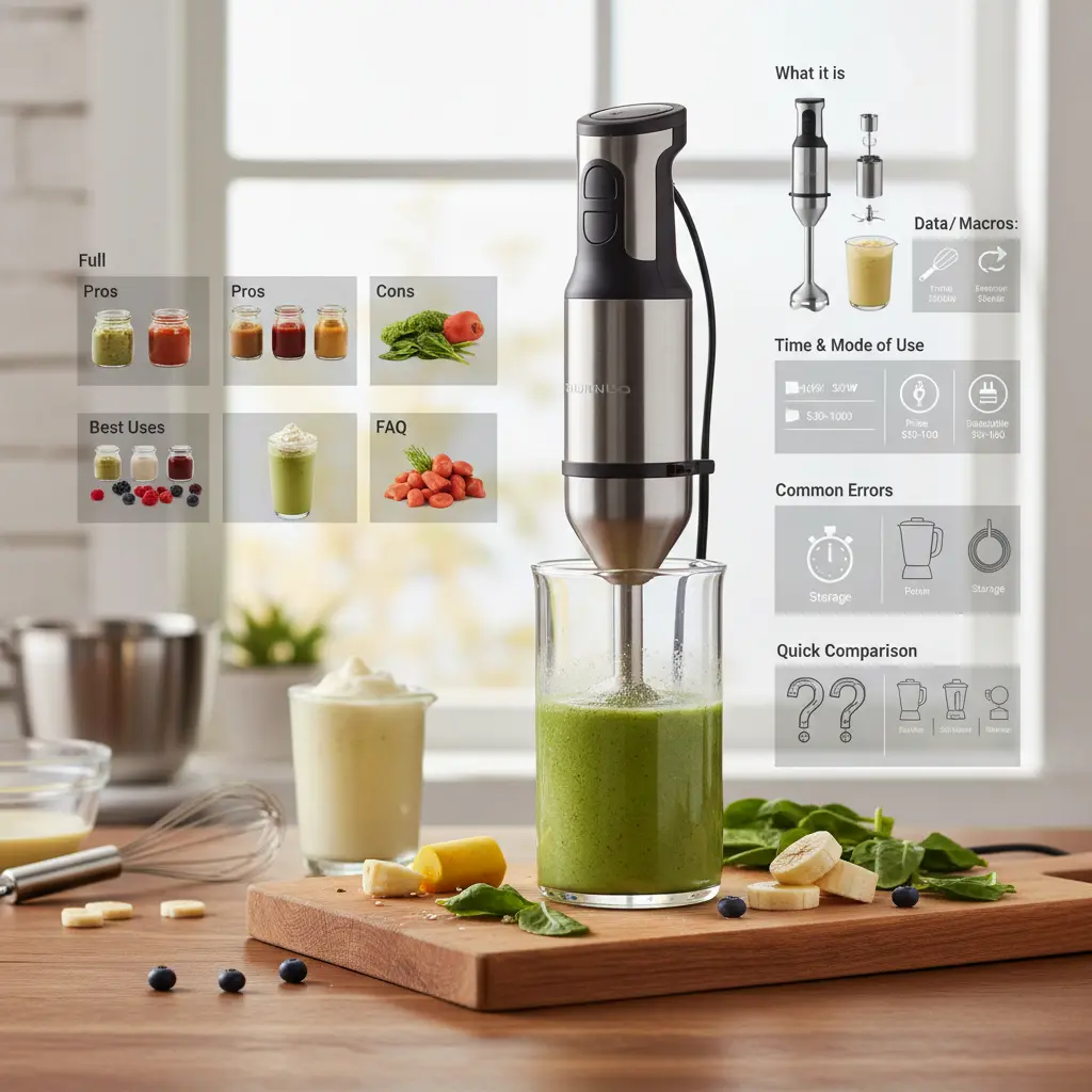 Immersion Hand Blender: 5 Reasons to Upgrade Your Kitchen — detail