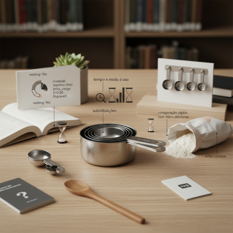 Ilustração editorial: Measuring Cups and Spoons: 5 Essential Tips for Perfect Baking