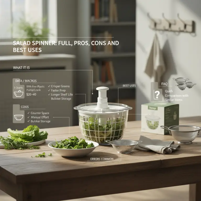 Ilustração editorial: The Salad Spinner: 5 Reasons to Upgrade Your Prep Routine